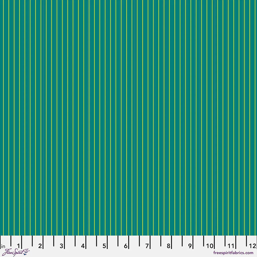 Tiny Stripes Songbird quilting fabric by Tula Pink for Free Spirit