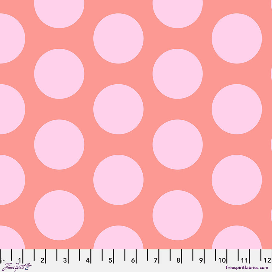 Tula Pink Roar dinosaur eggs blush
