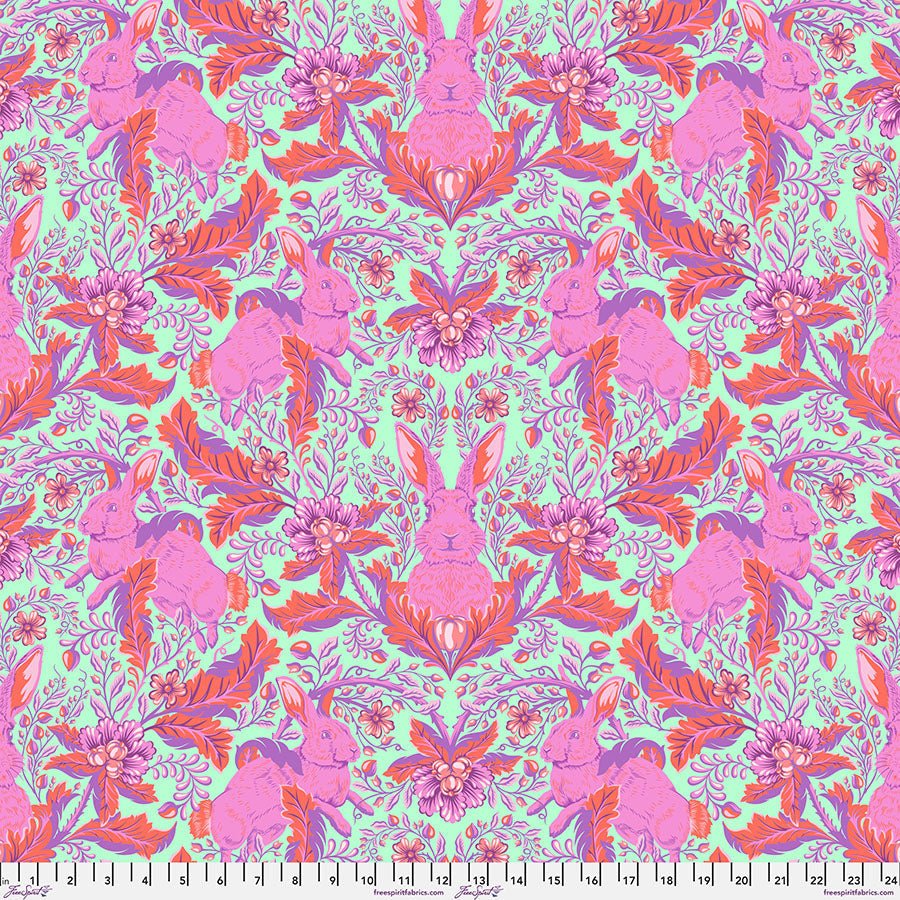 Tula Pink Full Moon Forest Hoppy Go Lucky blossom