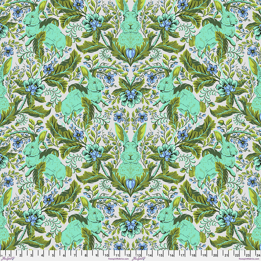 Tula Pink Full Moon Forest Hoppy Go Lucky quilting fabric in Starlight