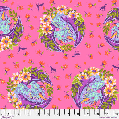 Legendary Dragon Ball She Sugar Plum 44"/45" Cotton Fabric Per Yard