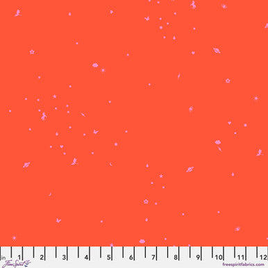 Legendary Charmed Vermillion 44"/45" Cotton Fabric Per Yard