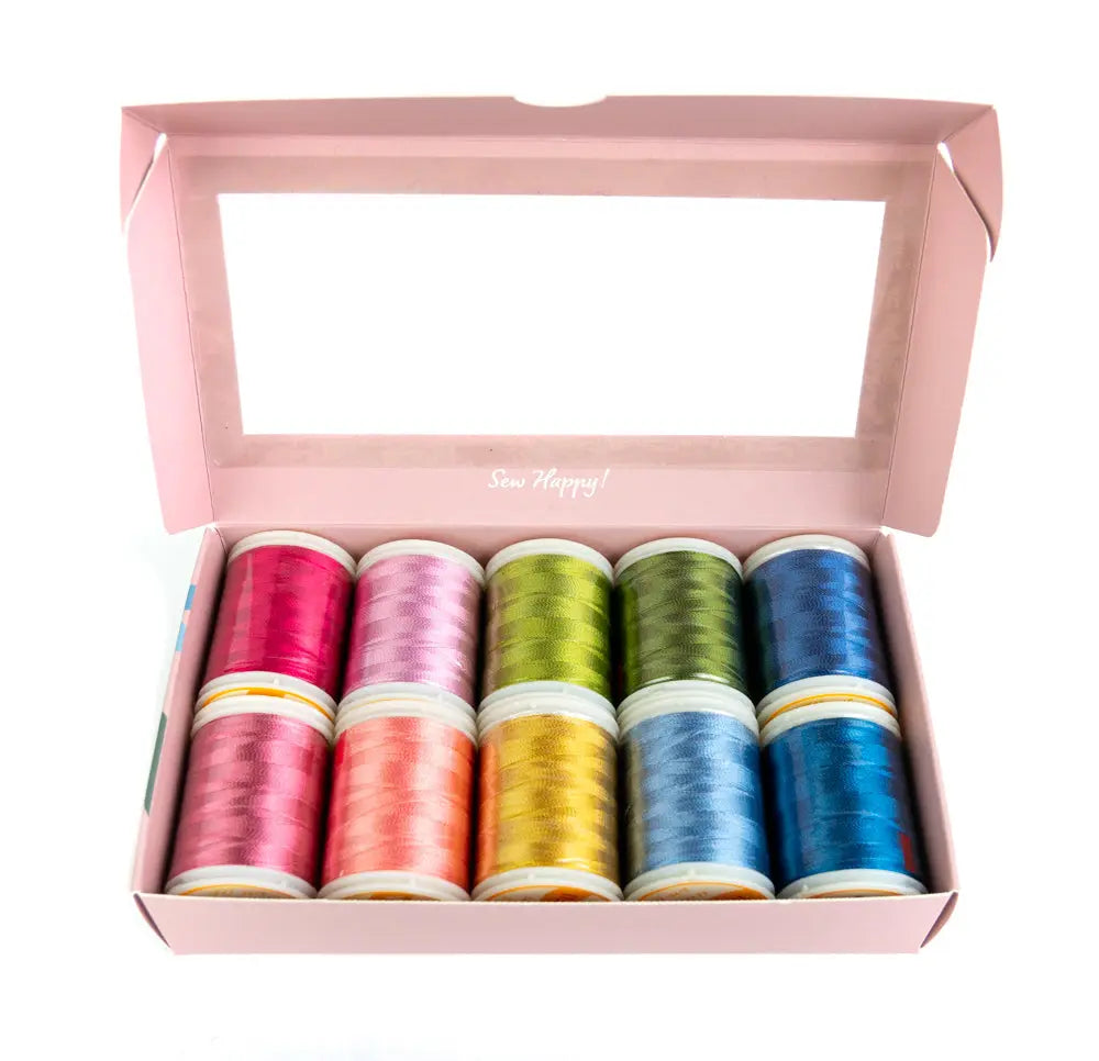 Pablo’s Painted Palette by Edyta Sitar - Rayon Thread Pack WonderFil USA