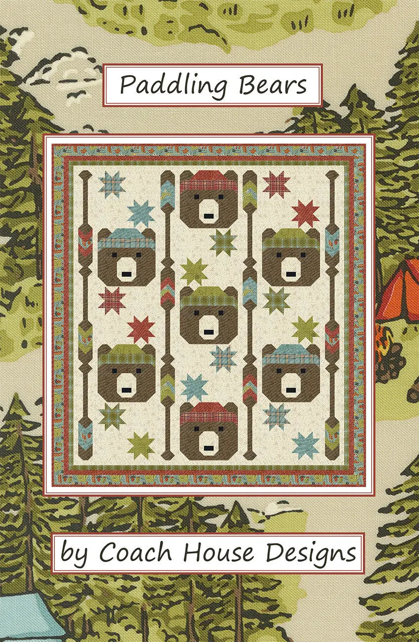 Paddling Bears - Linda's Electric Quilters
