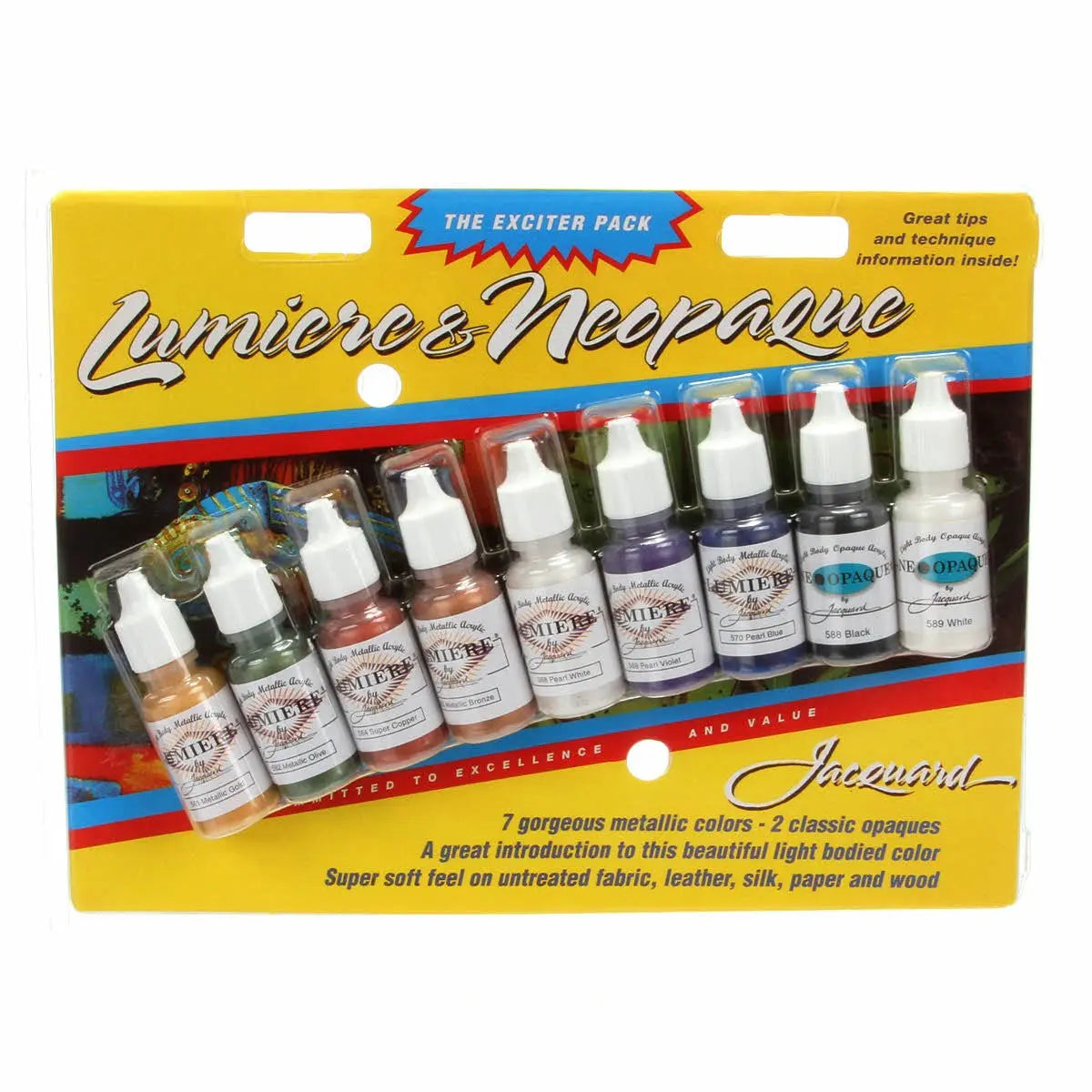 Paint Sampler 9 Pack Lumiere Neopaque - Linda's Electric Quilters