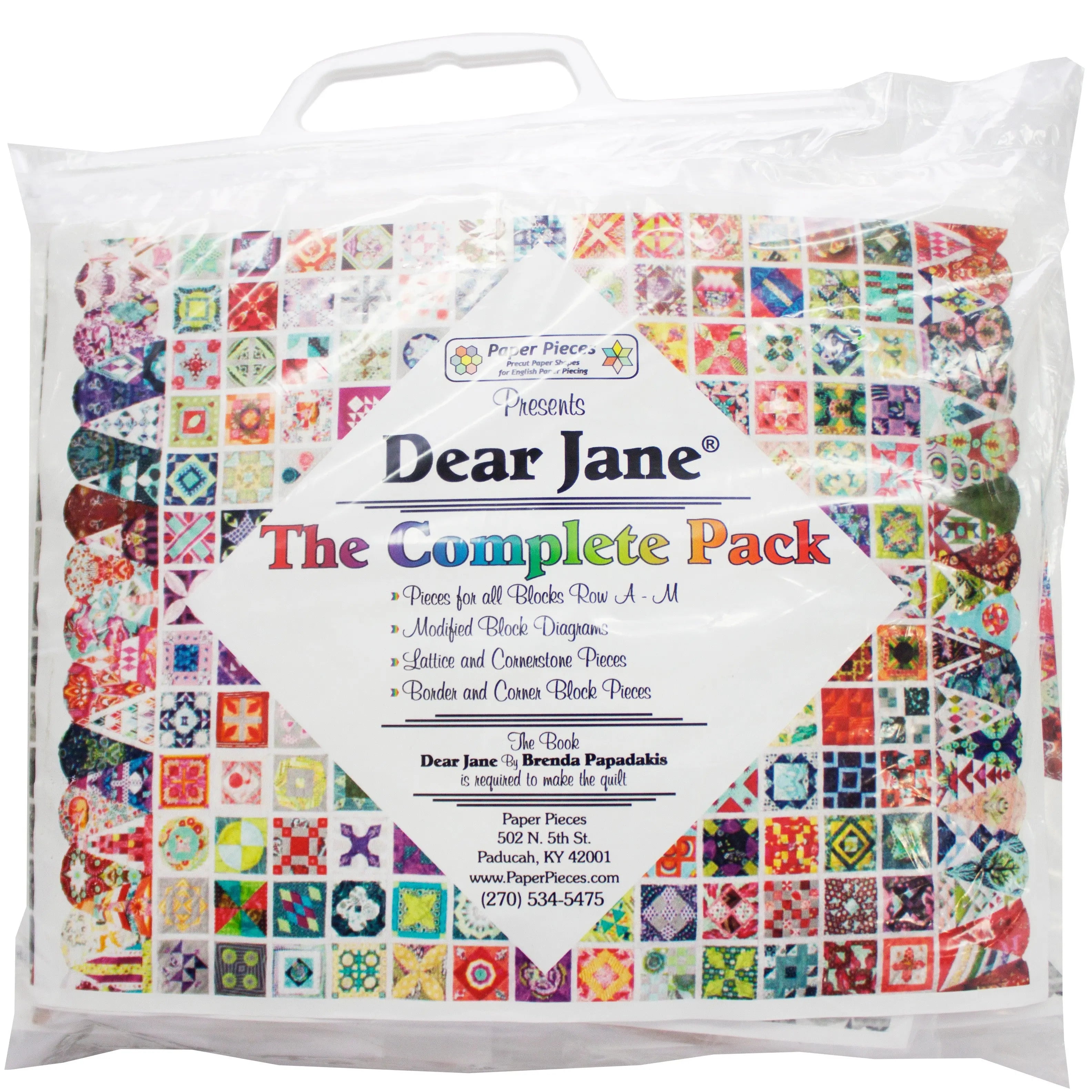 Paper Piece Pack For Dear Jane Complete - Linda's Electric Quilters