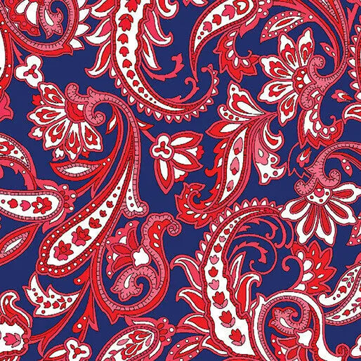 Paradise Park - Park Bench - Raspberry 44" / 45" Fabric Per Yard The Fabric Company