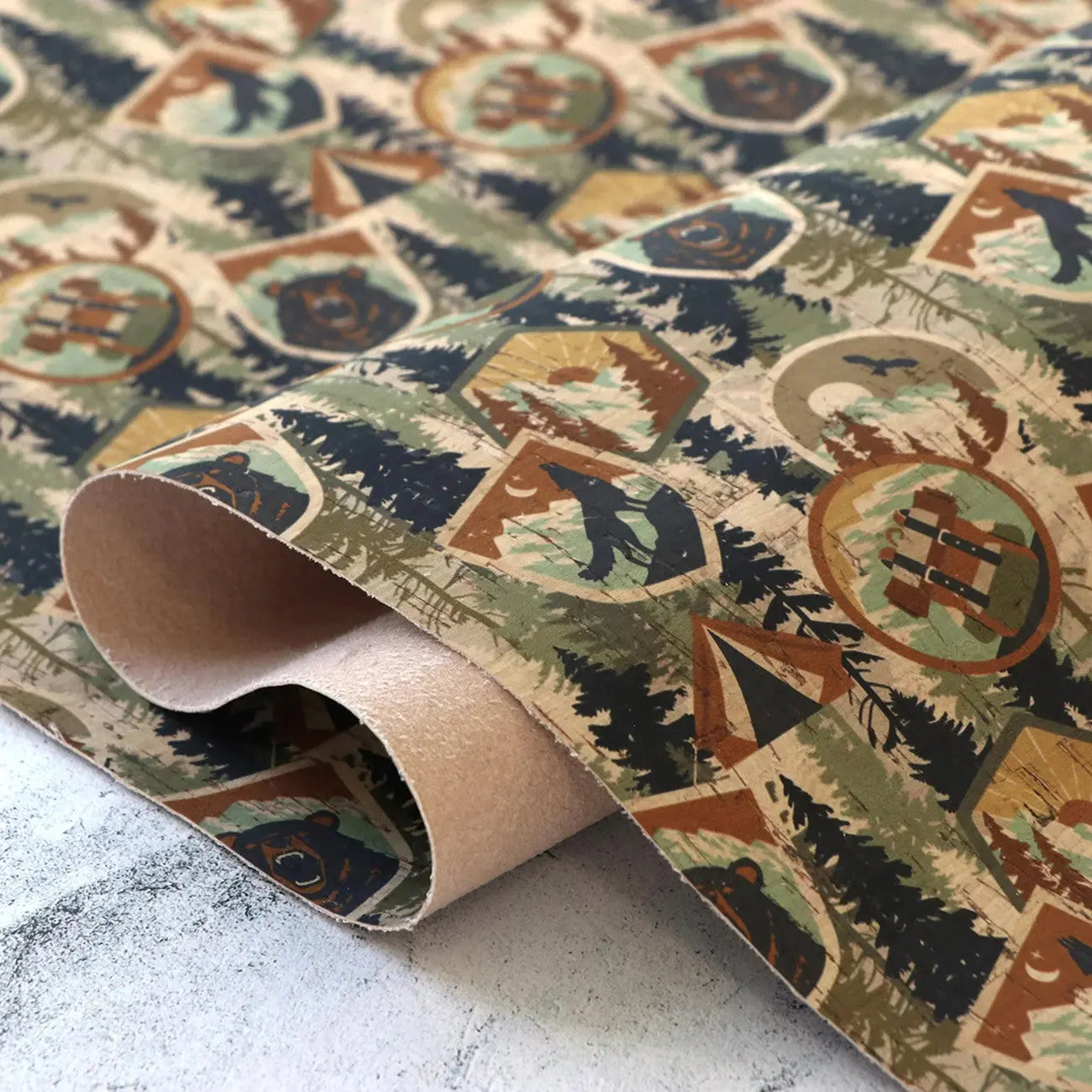 Park Patches Cork 1/2yd - Linda's Electric Quilters