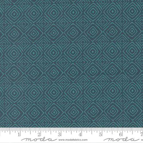 Parlor Diamonds Peacock Cotton 44"/45" Fabric Per Yard Moda Fabrics & Supplies