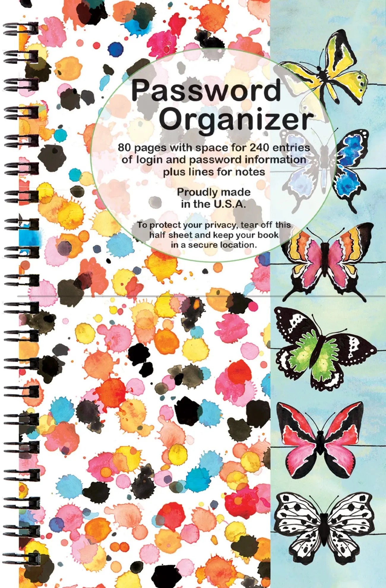 Password Book Butterfly - Linda's Electric Quilters