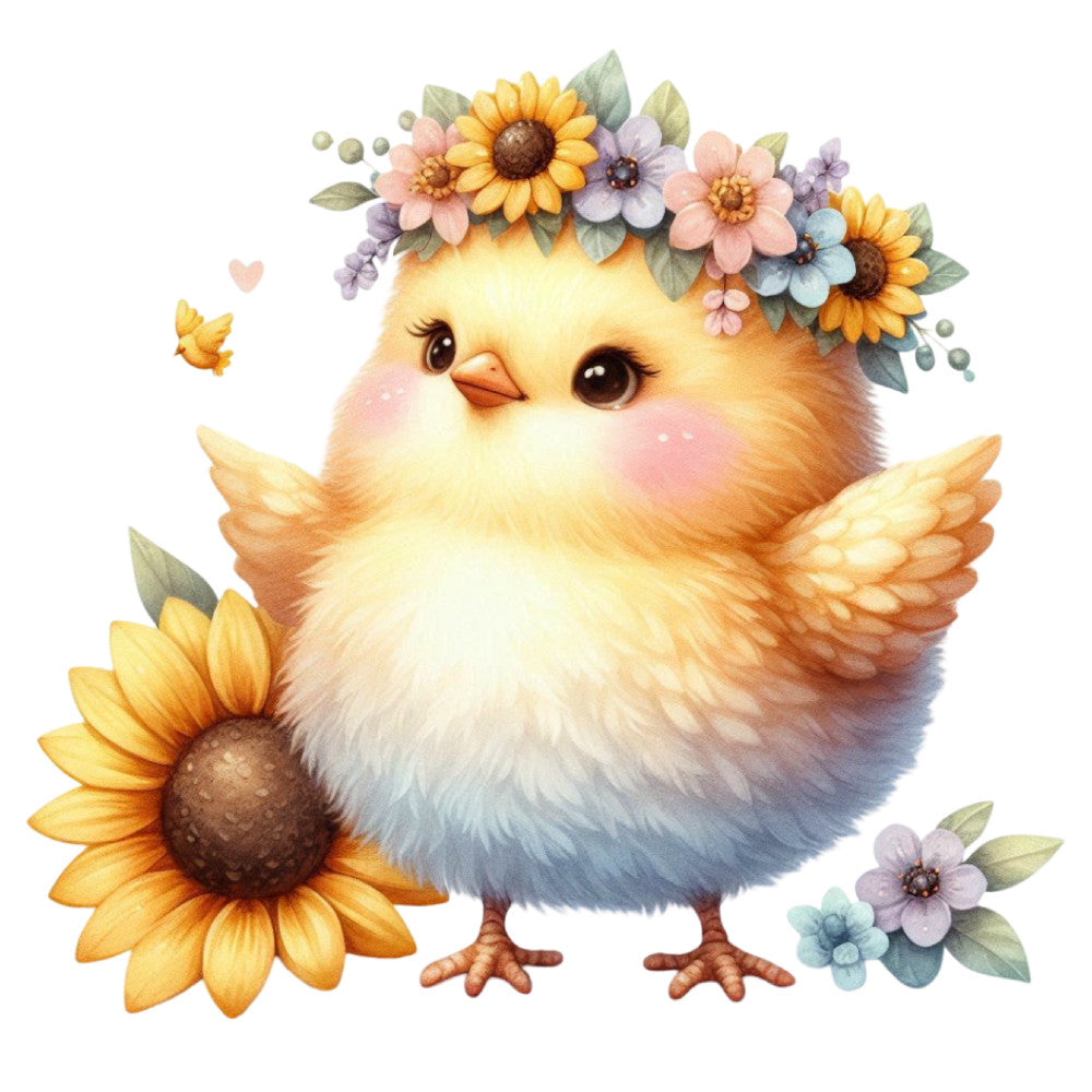 Pastel Chicks Fabric Panel 2 QuiltingFabricPanels
