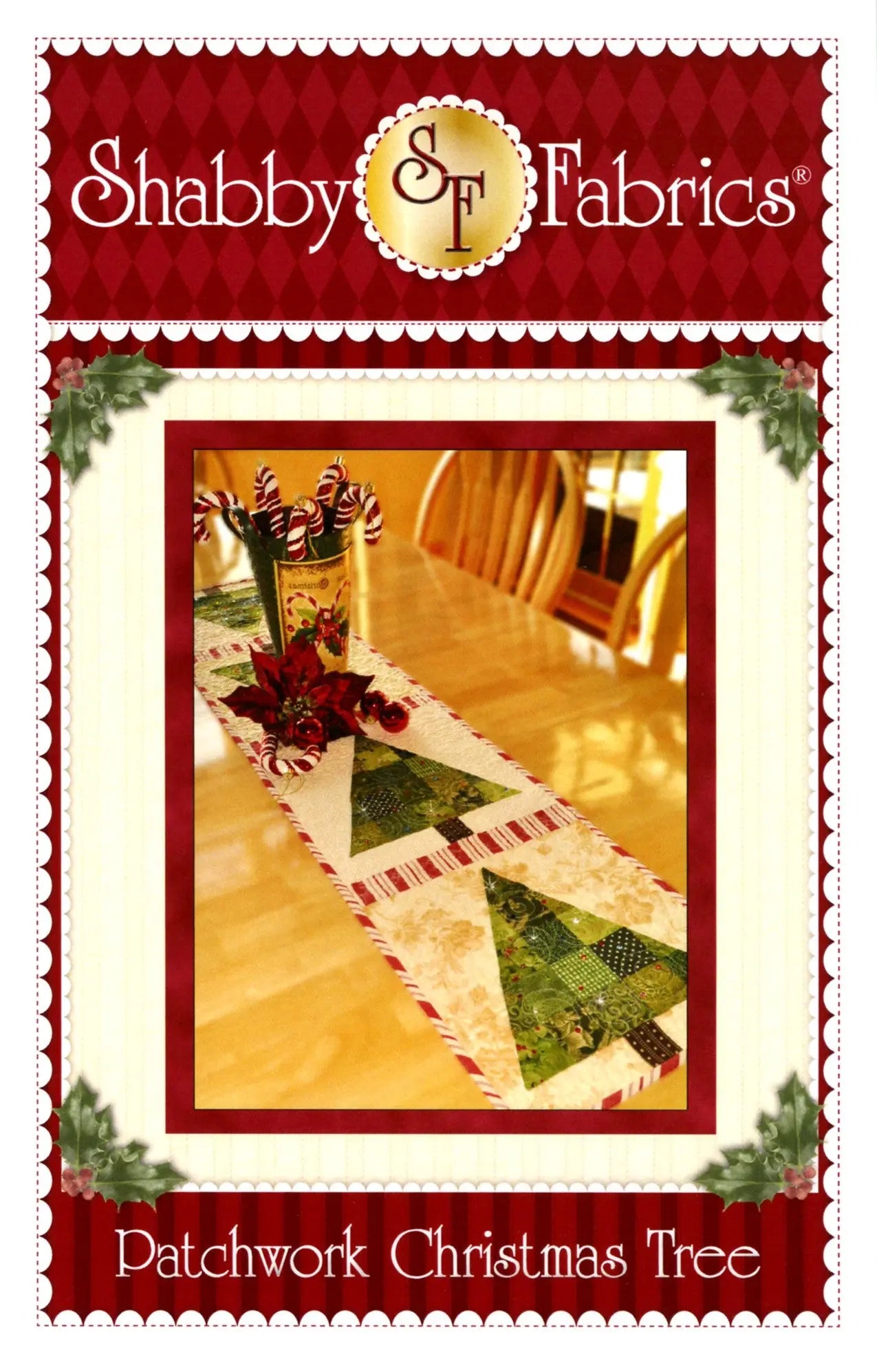 Patchwork Christmas Tree Table Runner - Linda's Electric Quilters