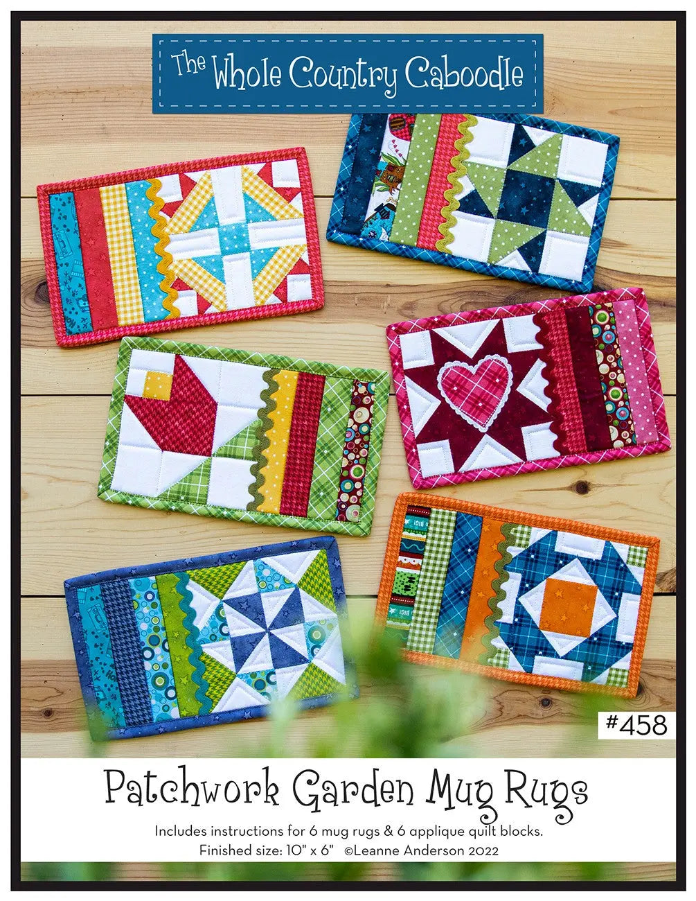 Patchwork Garden Mug Rugs Pattern - Linda's Electric Quilters