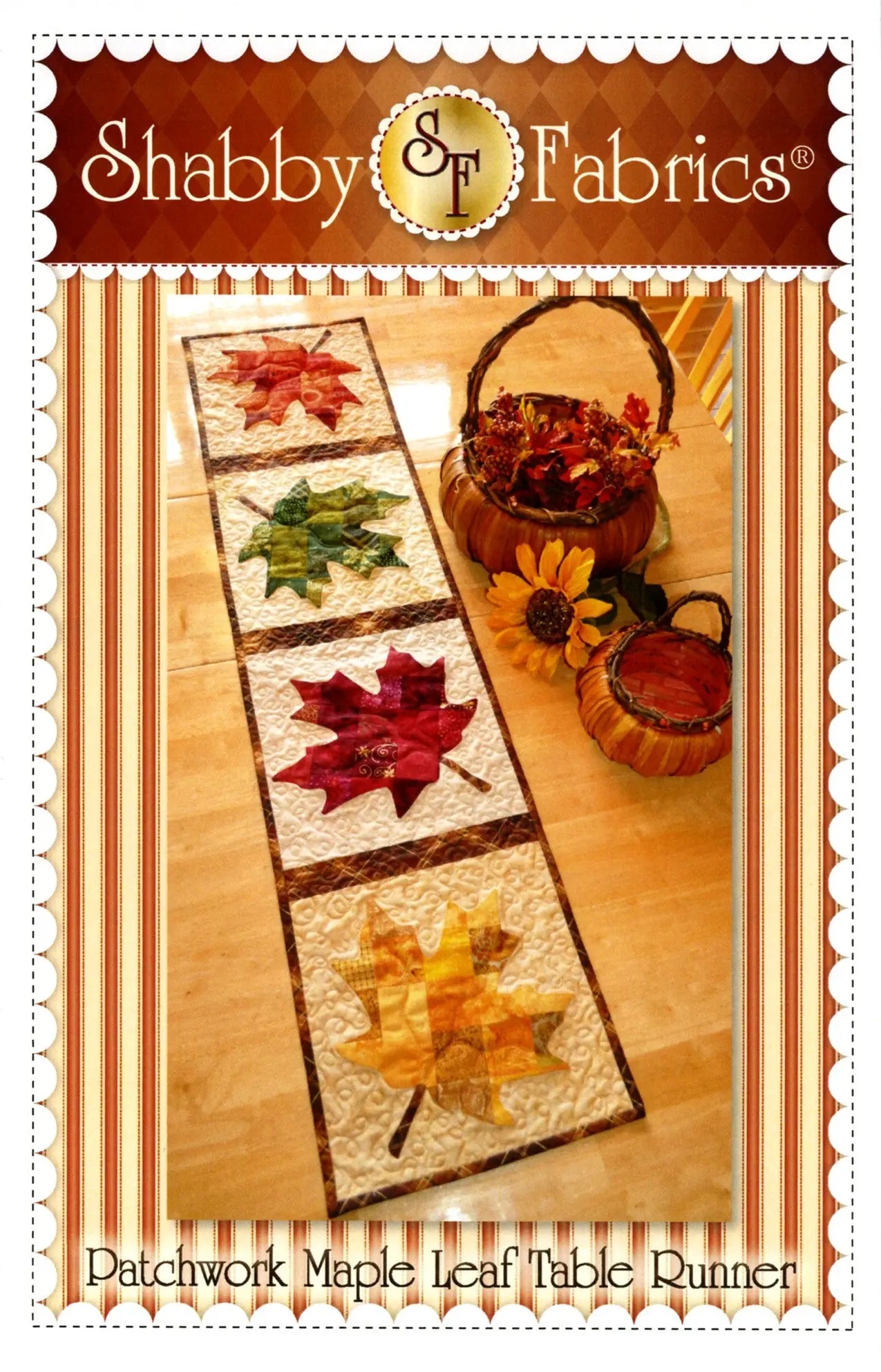 Patchwork Maple Leaf Table Runner - Linda's Electric Quilters