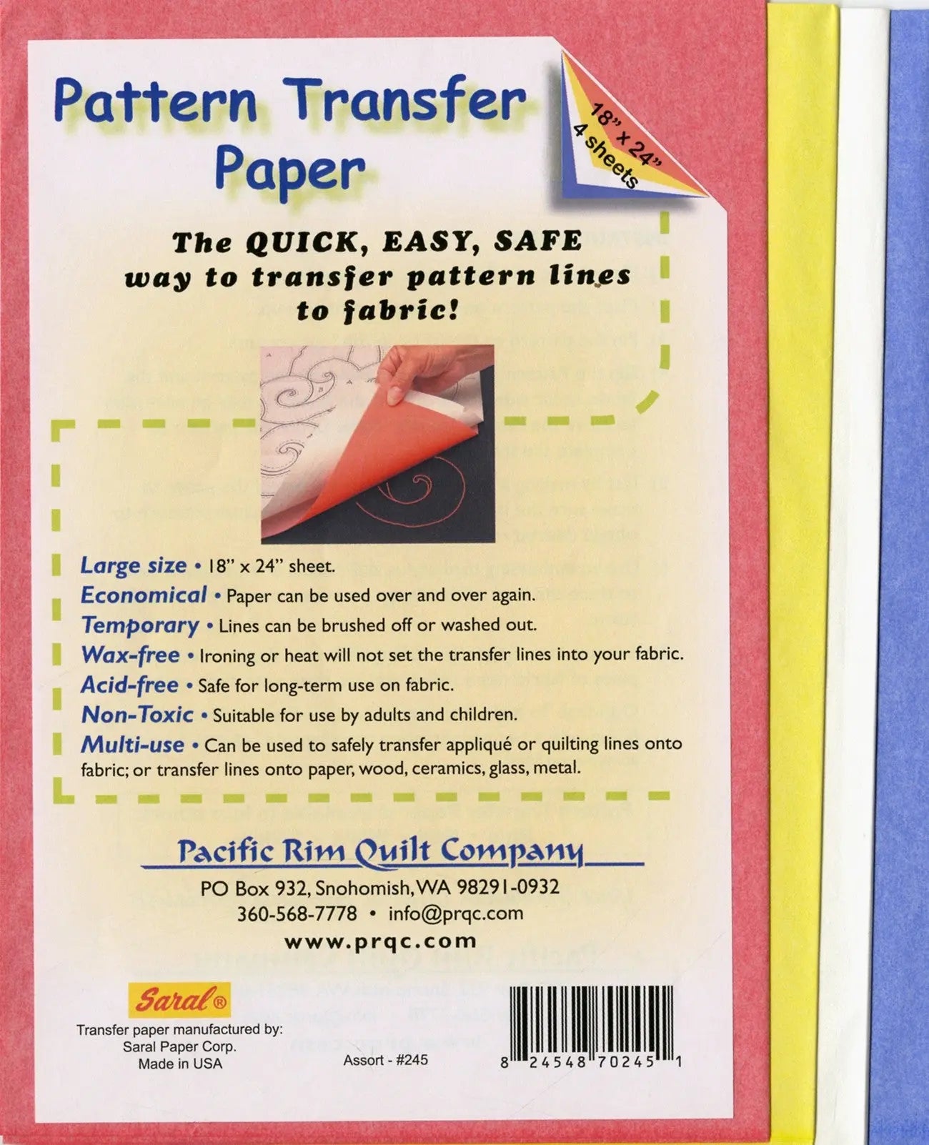 Pattern Transfer Paper - Linda's Electric Quilters