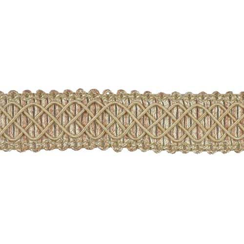 Paulette Collection - 1" width BRAID (25 Yard Roll) - BR-7006-61/18 Mocha and Rust