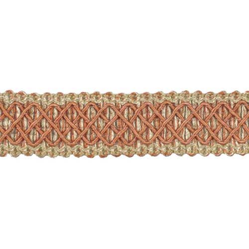 Paulette Collection - 1" width BRAID (25 Yard Roll) - BR-7006-88/61 Black and Toffee