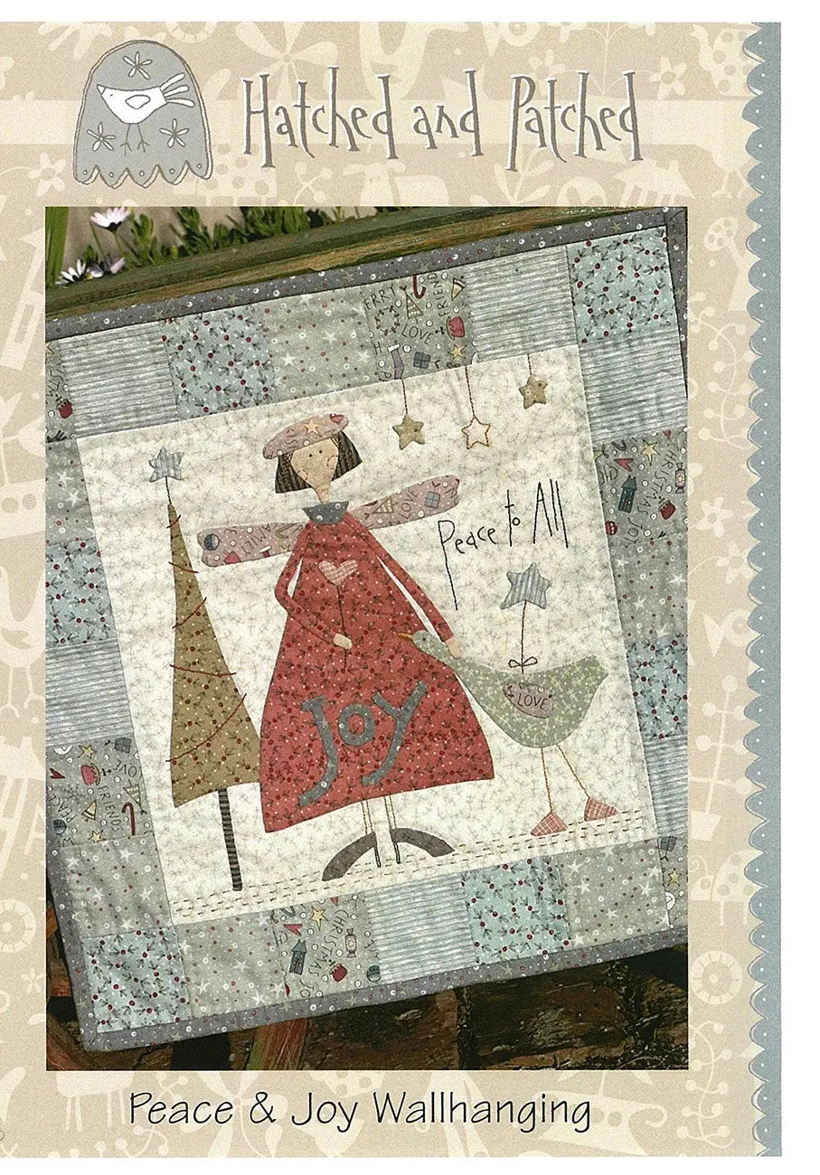 Peace and Joy Wall Hanging - Linda's Electric Quilters