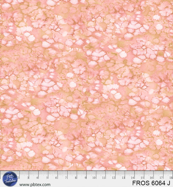 Peach / Coral Frost FROS-6064-J Cotton 44”/45” Fabric Per Yard