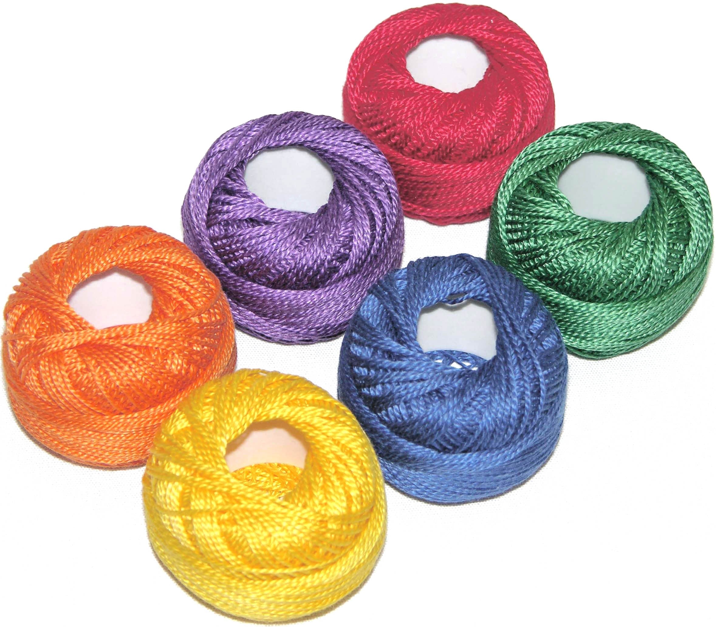 Pearl Cotton Size 12 Sampler Pack Crayon