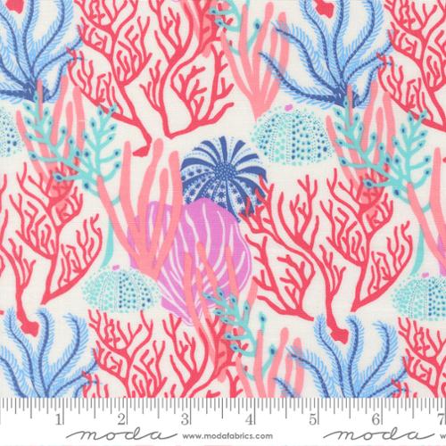 Pearl Reef Coral Reef Cotton 44"/45" Fabric Per Yard