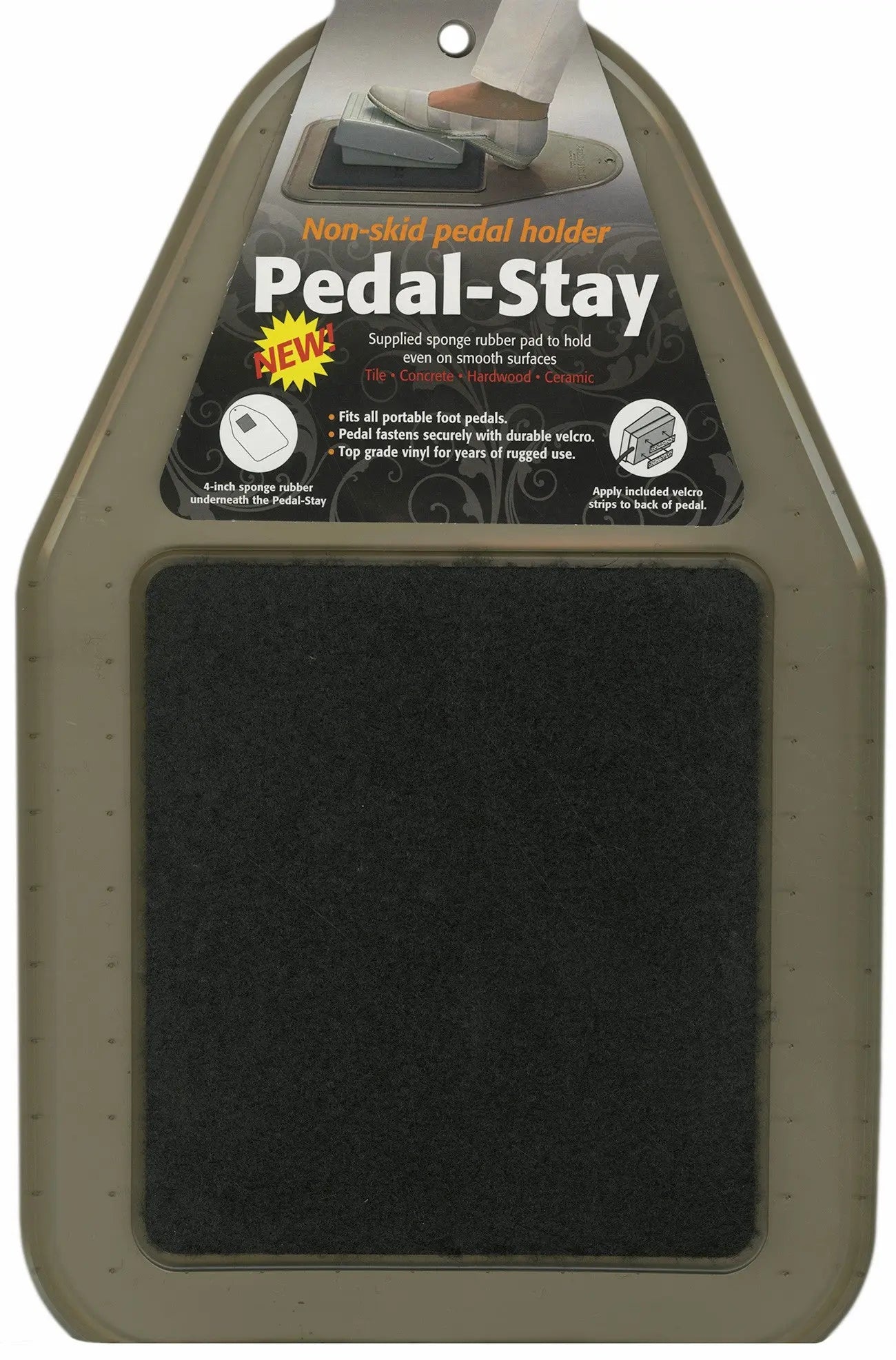 Pedal Sta II Non-Skid Holder - Linda's Electric Quilters
