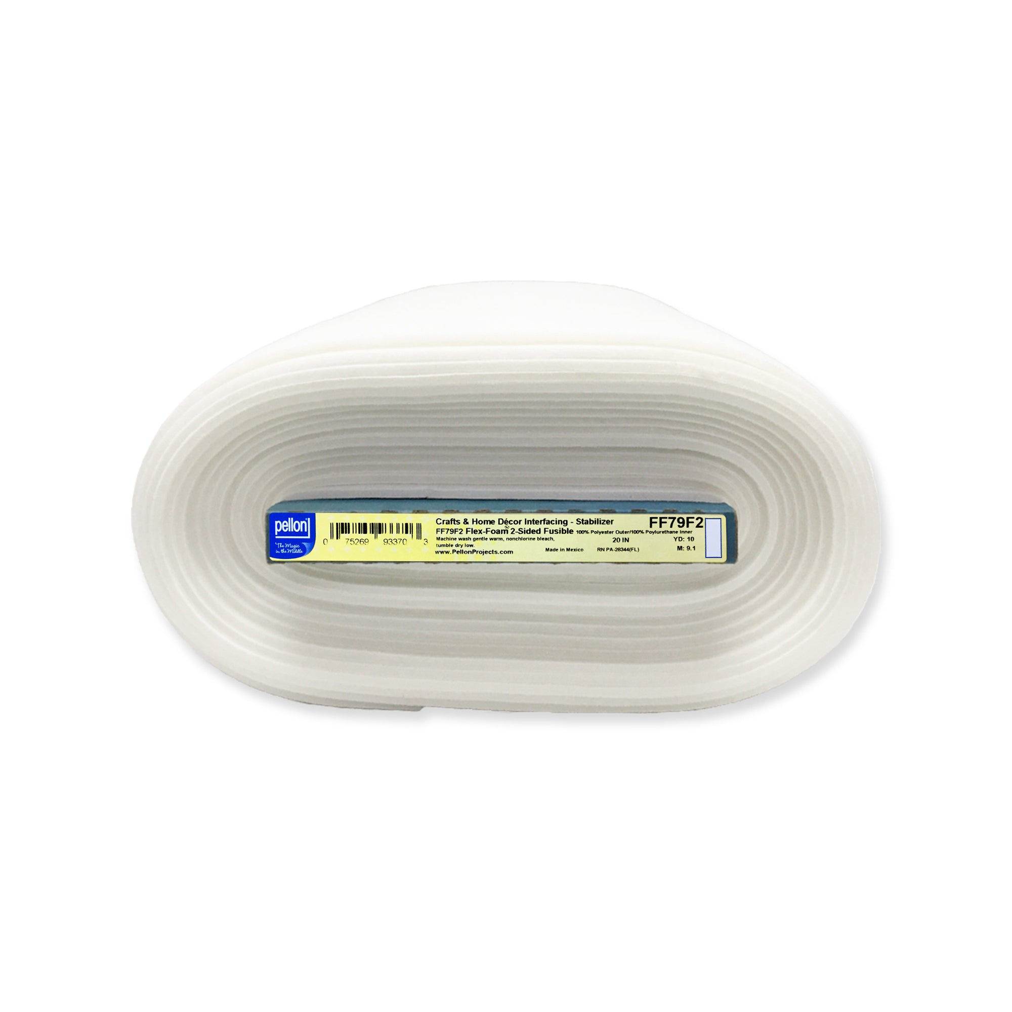 Pellon® FF79F2 Two-Sided Fusible Flex-Foam Stabilizer 20" x 10 yards Bolt.