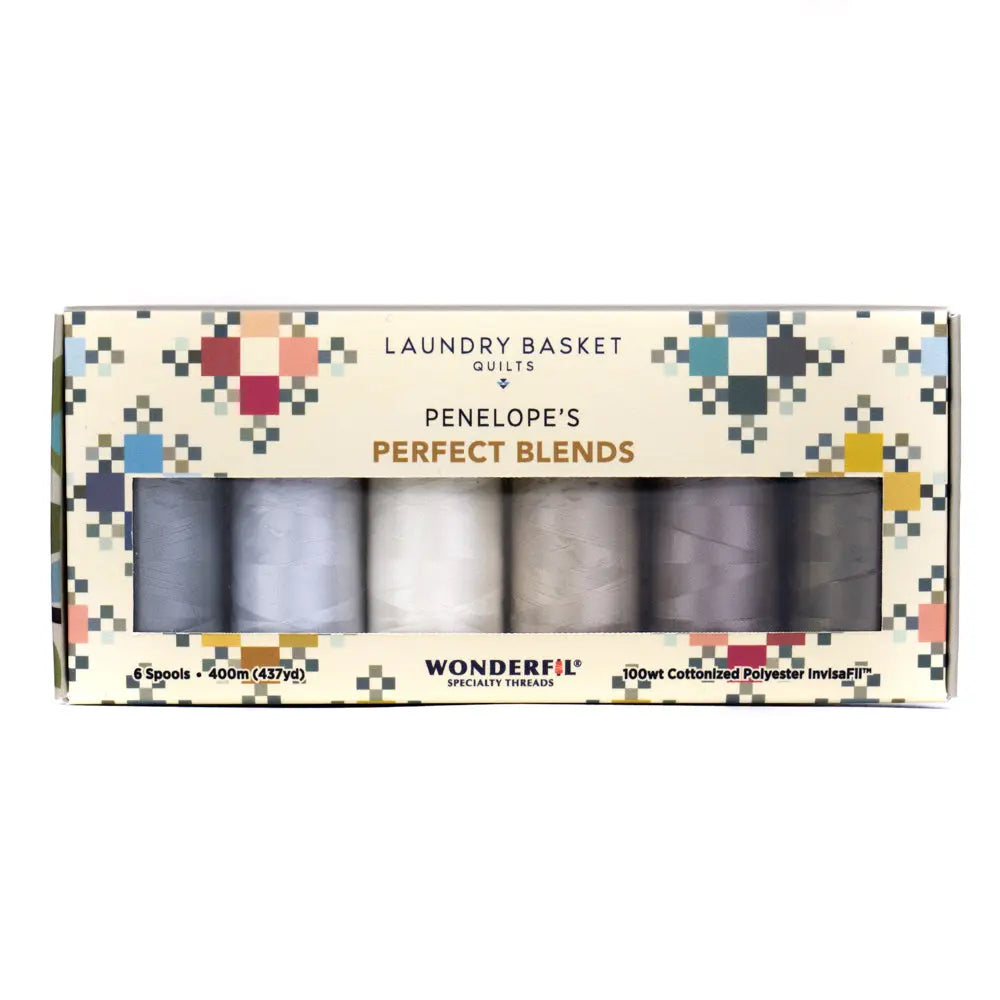 Penelope’s Perfect Blends by Edyta Sitar - Invisible Thread Pack WonderFil USA