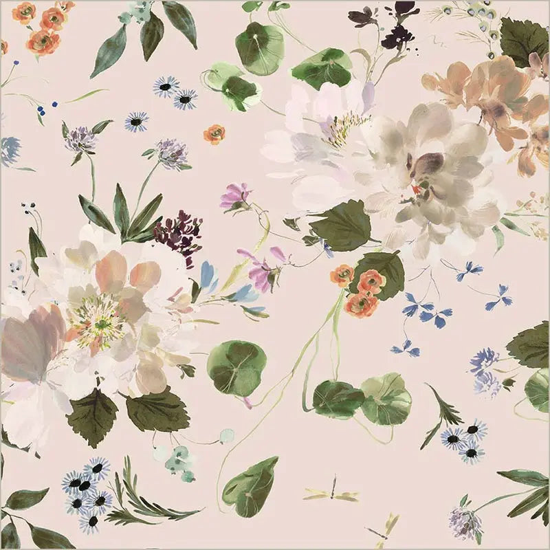 Peony Garden Shell Wideback Cotton Fabric (3/4 yard pack)
