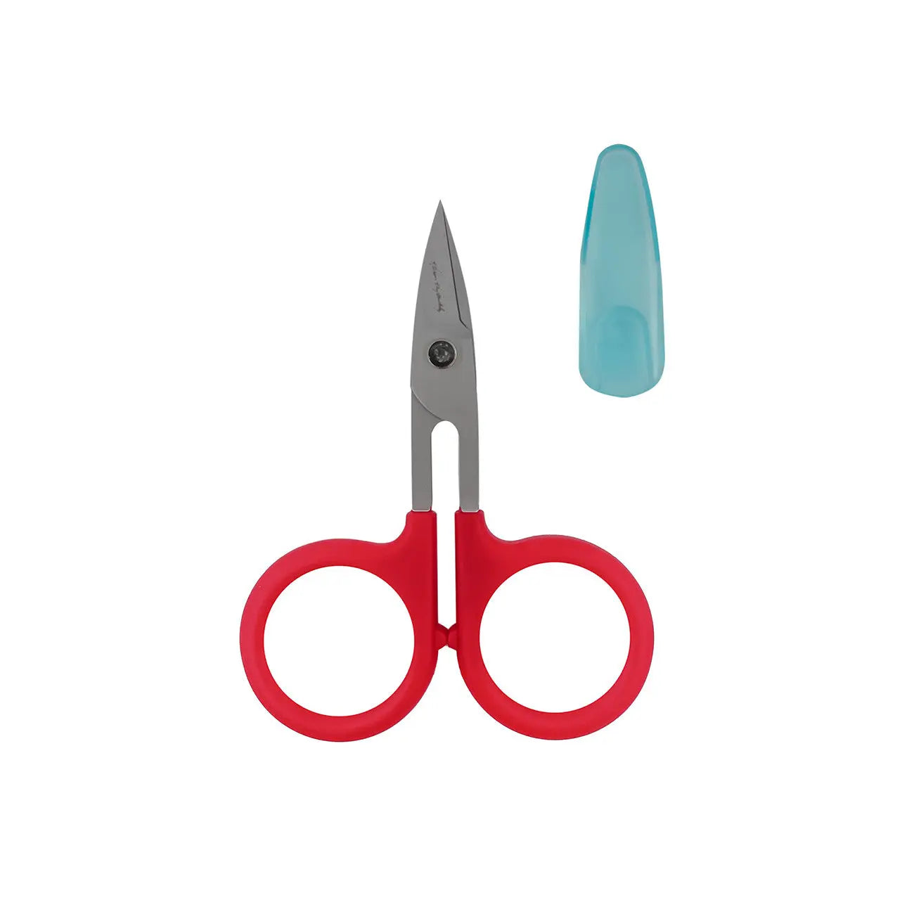 Perfect Scissors Red 3-3/4in Small curved Micro-Serrated Non-slip Blade - Linda's Electric Quilters