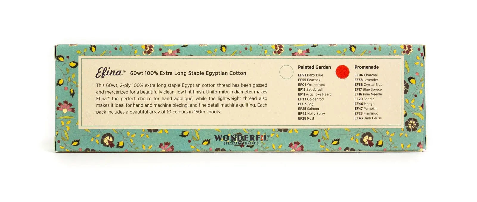 Petra Prins Efina Packs - Egyptian Cotton Threads WonderFil USA