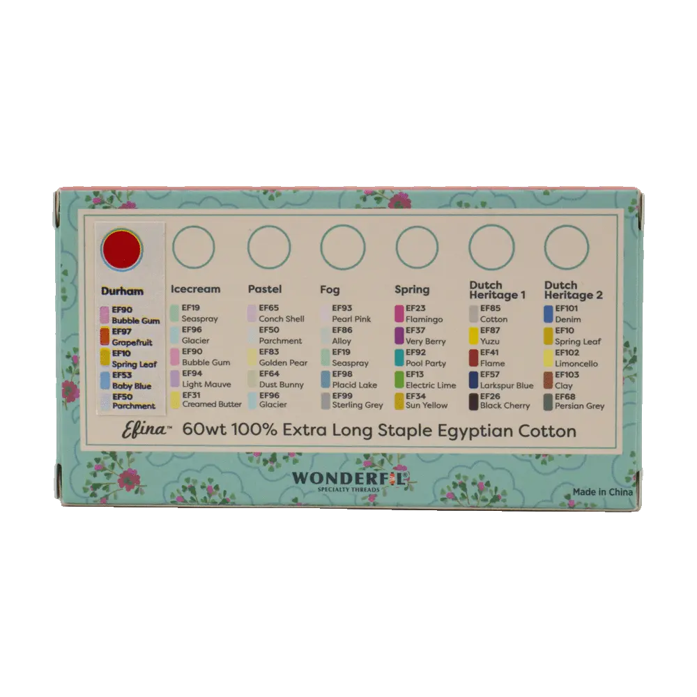 Petra Prins Efina Packs - Egyptian Cotton Threads WonderFil USA