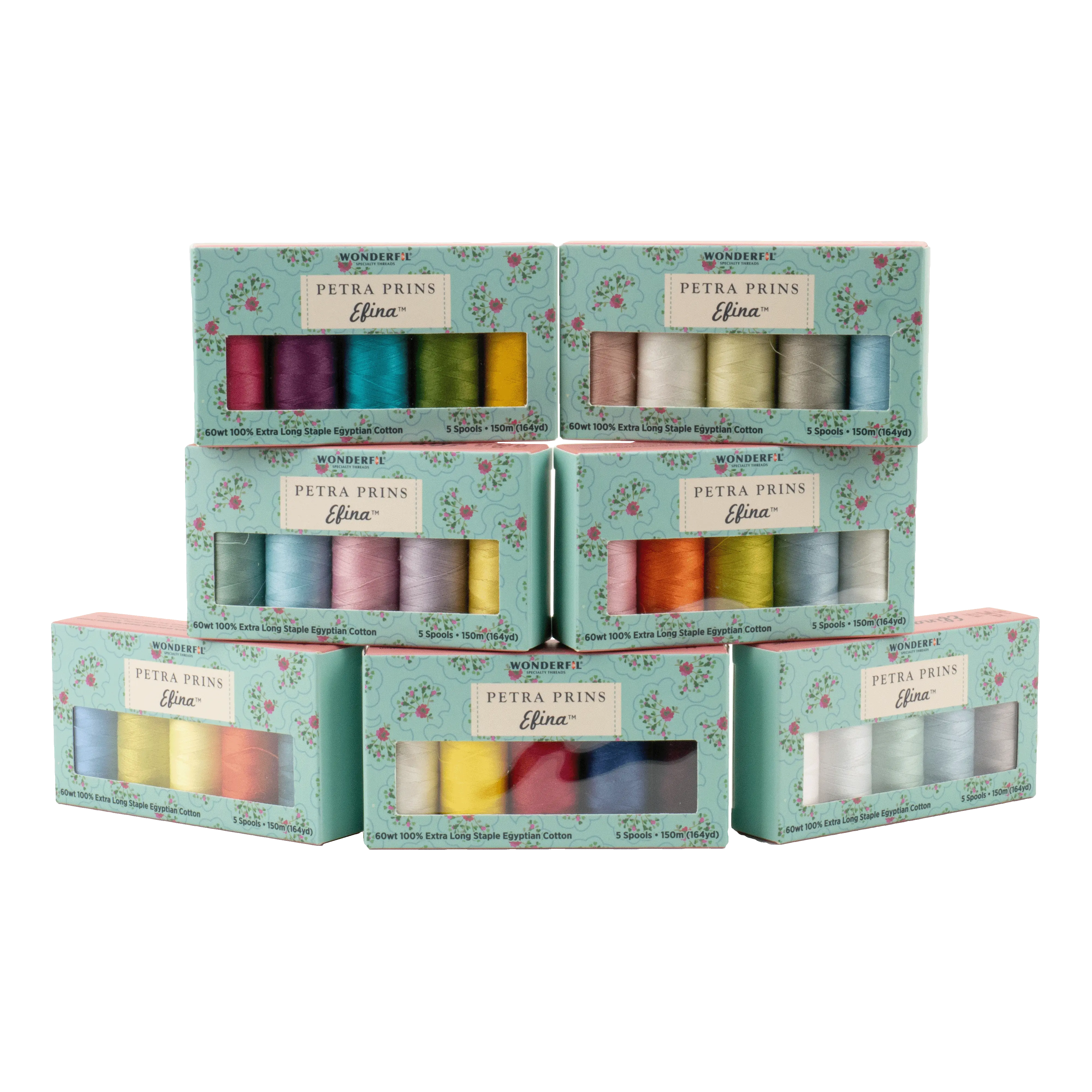 Petra Prins Efina Packs - Egyptian Cotton Threads WonderFil USA
