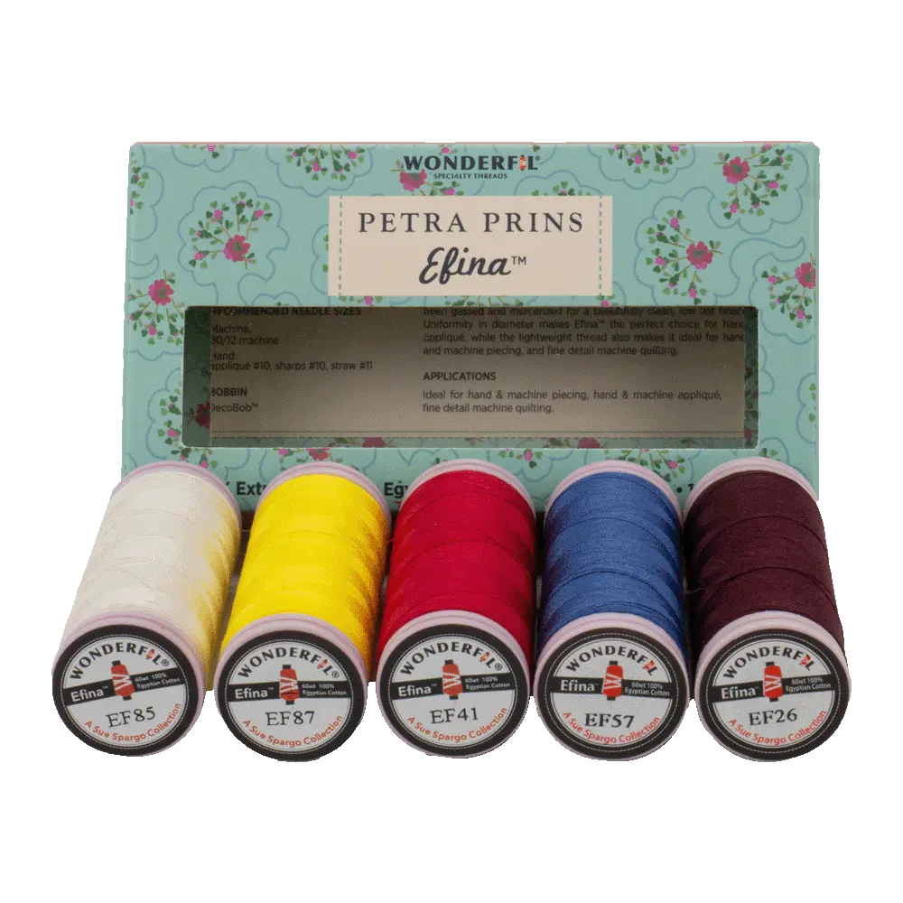 Petra Prins Efina Packs - Egyptian Cotton Threads WonderFil USA