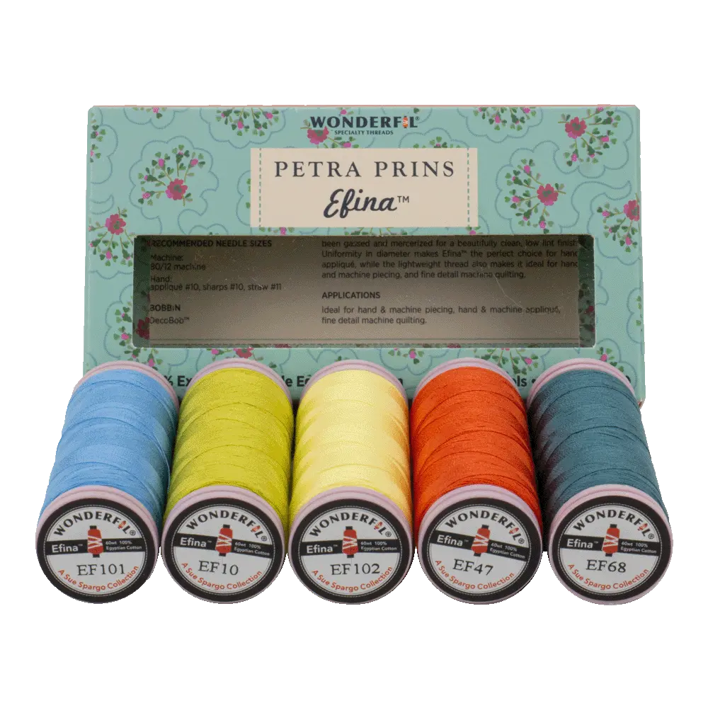 Petra Prins Efina Packs - Egyptian Cotton Threads WonderFil USA