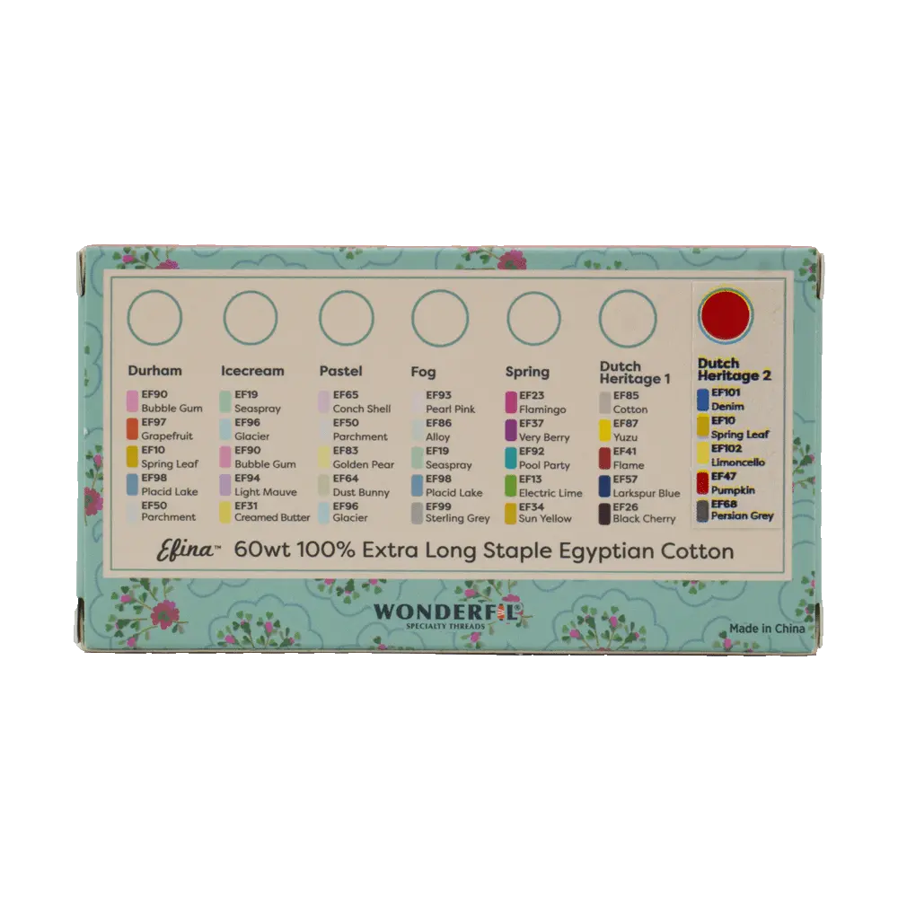 Petra Prins Efina Packs - Egyptian Cotton Threads WonderFil USA