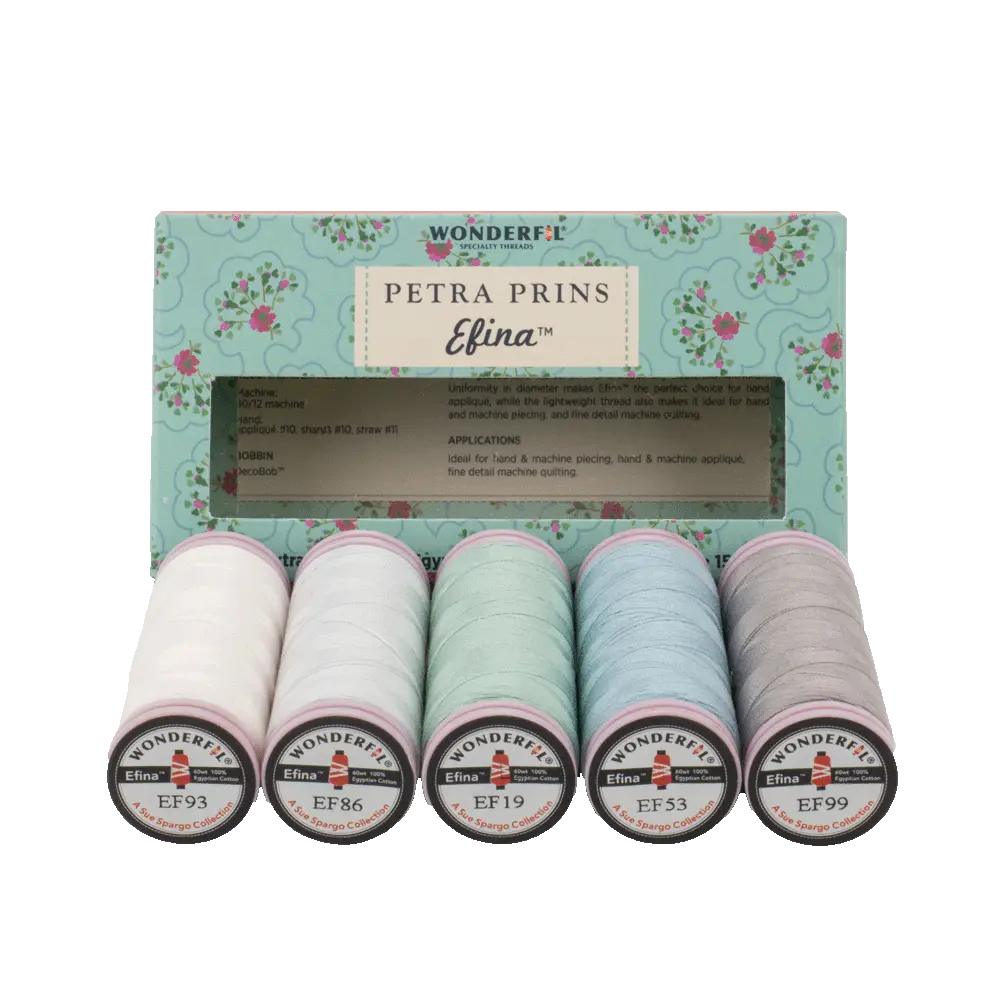 Petra Prins Efina Packs - Egyptian Cotton Threads WonderFil USA