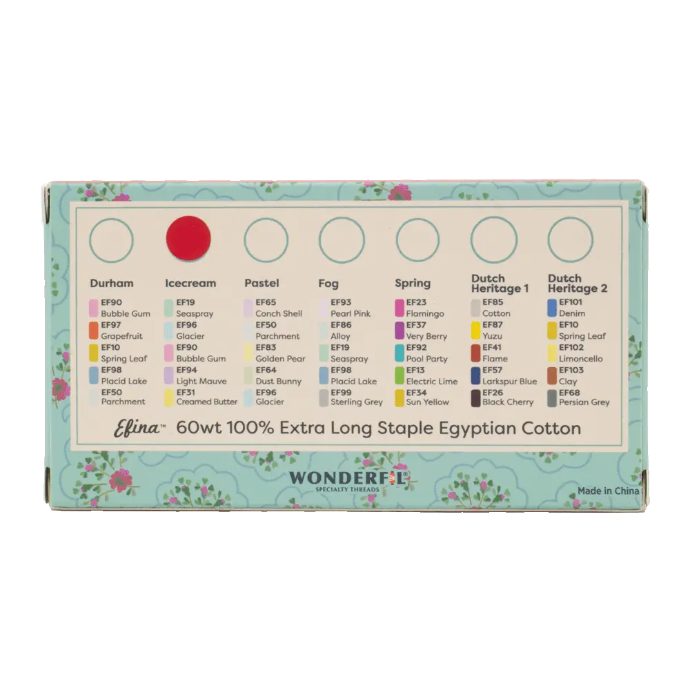 Petra Prins Efina Packs - Egyptian Cotton Threads WonderFil USA