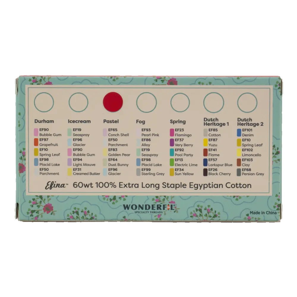 Petra Prins Efina Packs - Egyptian Cotton Threads WonderFil USA