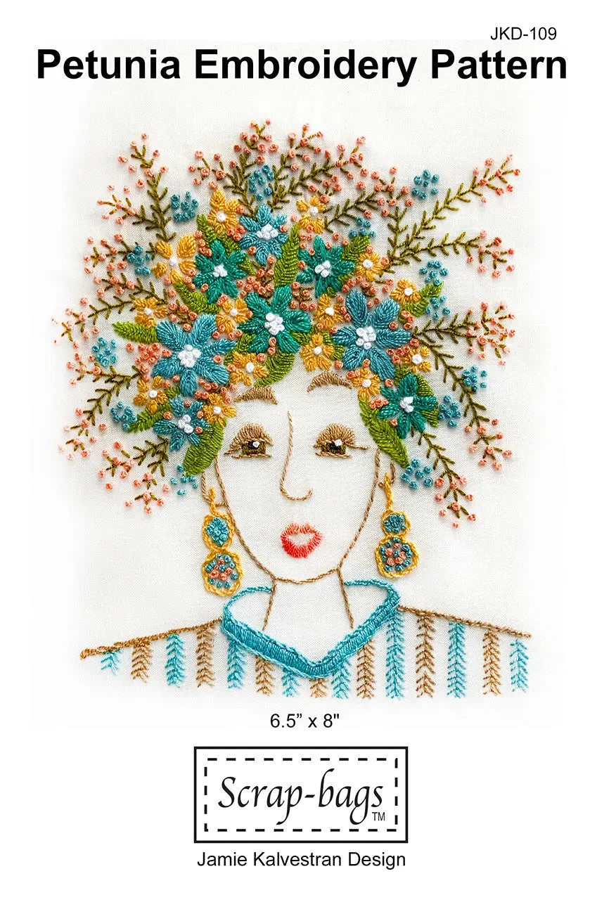 Petunia Embroidery Pattern Checker Distributor