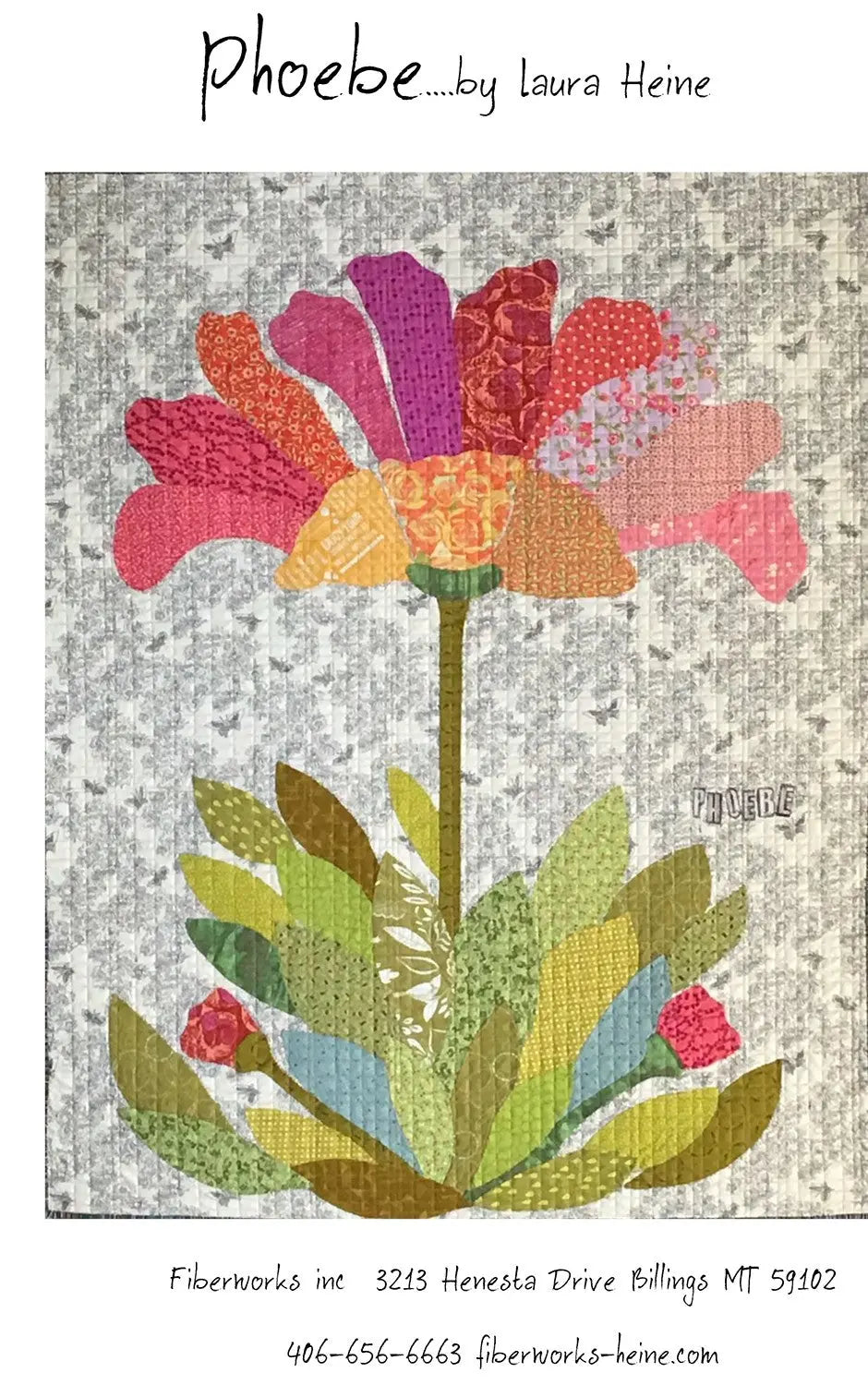 Phoebe Applique Flower - Linda's Electric Quilters