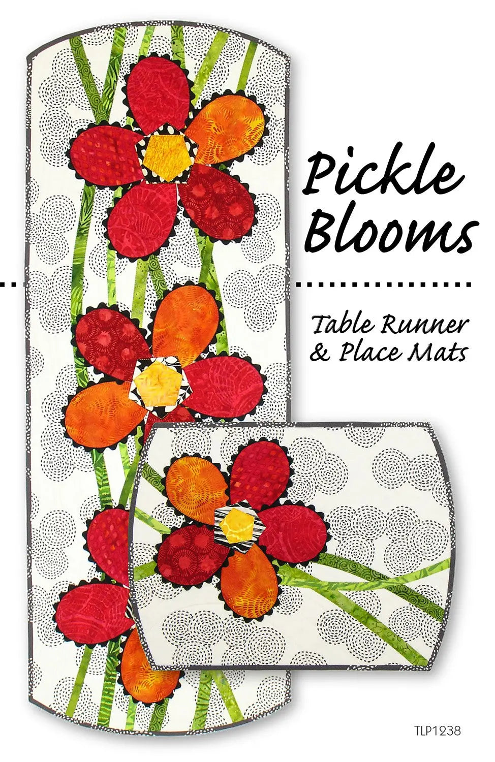 Pickle Blooms Table Runner & Placemats - Linda's Electric Quilters