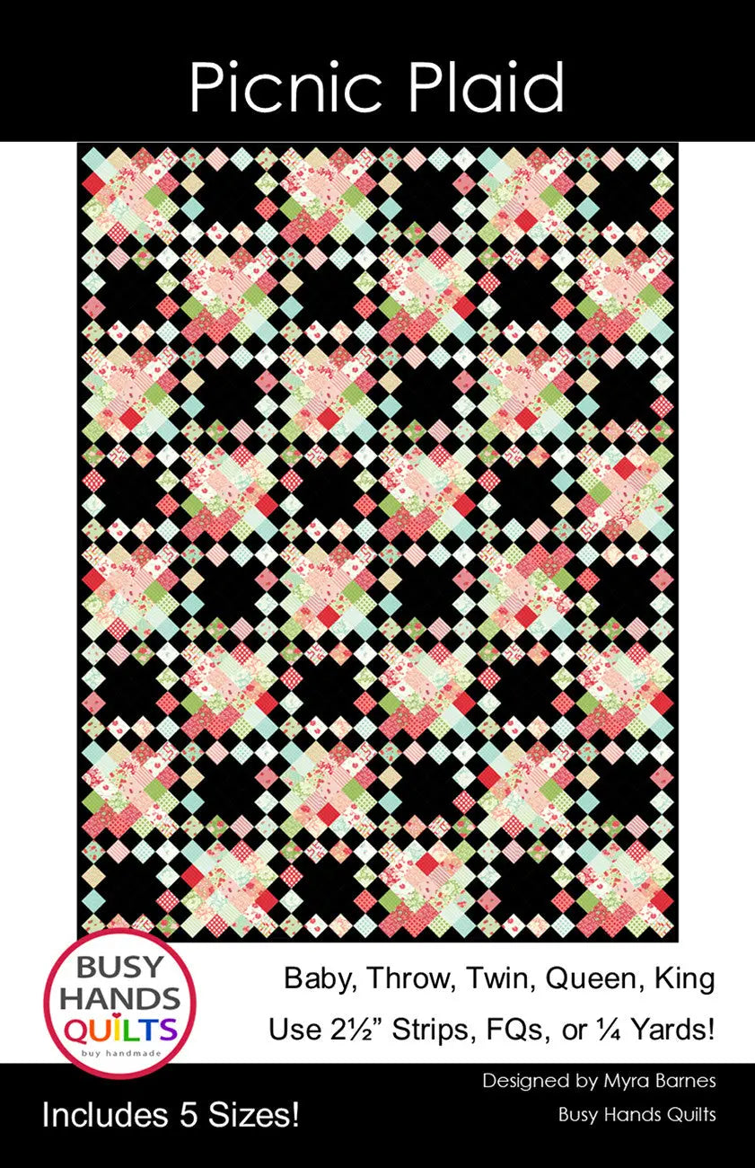 Picnic Plaid Quilt Pattern - Linda's Electric Quilters