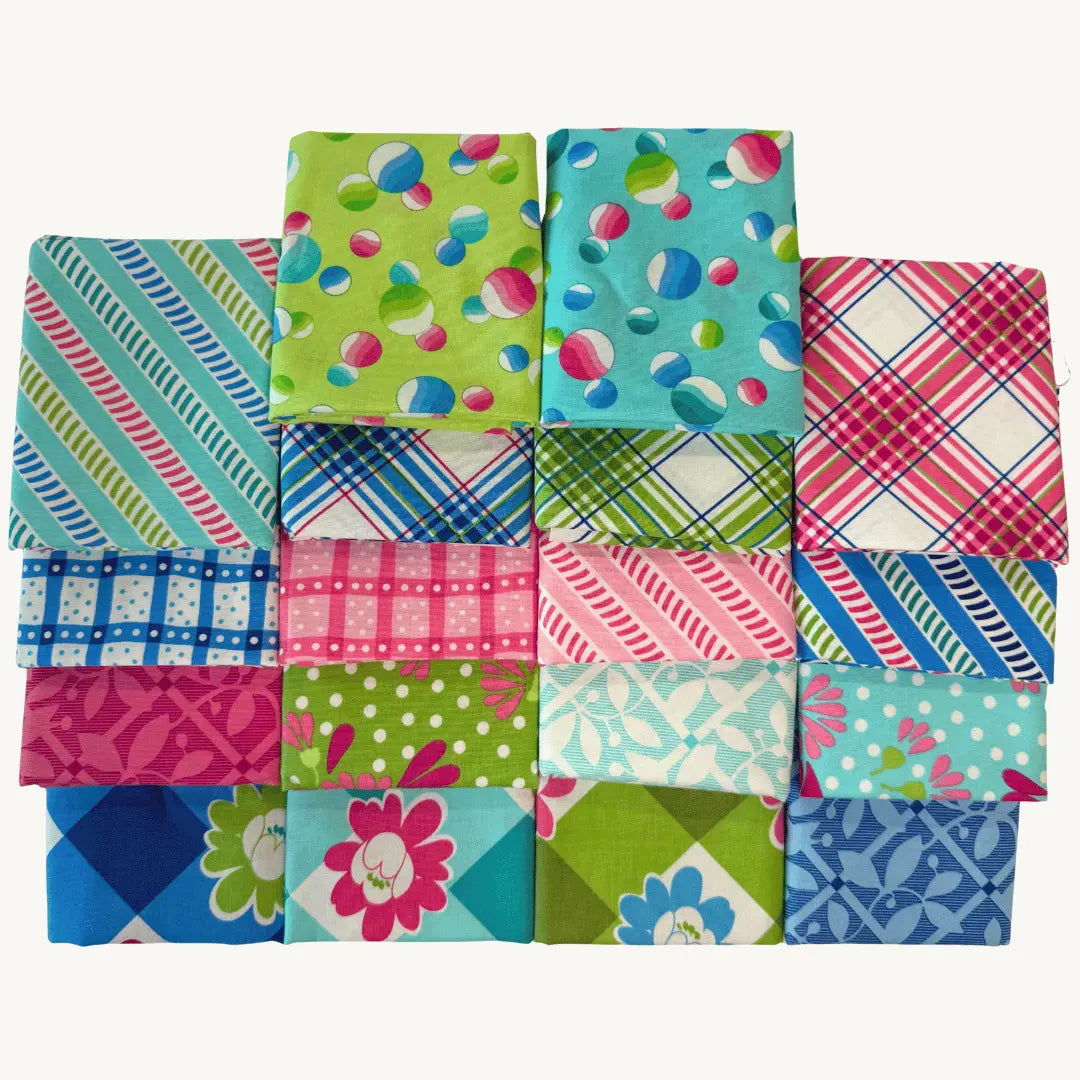 Picnic Pop Fat Quarter Bundle - Set of 18 Linda's Electric Quilters