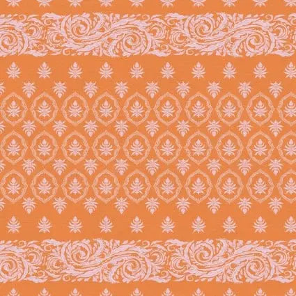 Pieces Of India Chunri Orange 43"/44" Fabric Per Yard PBS Fabrics