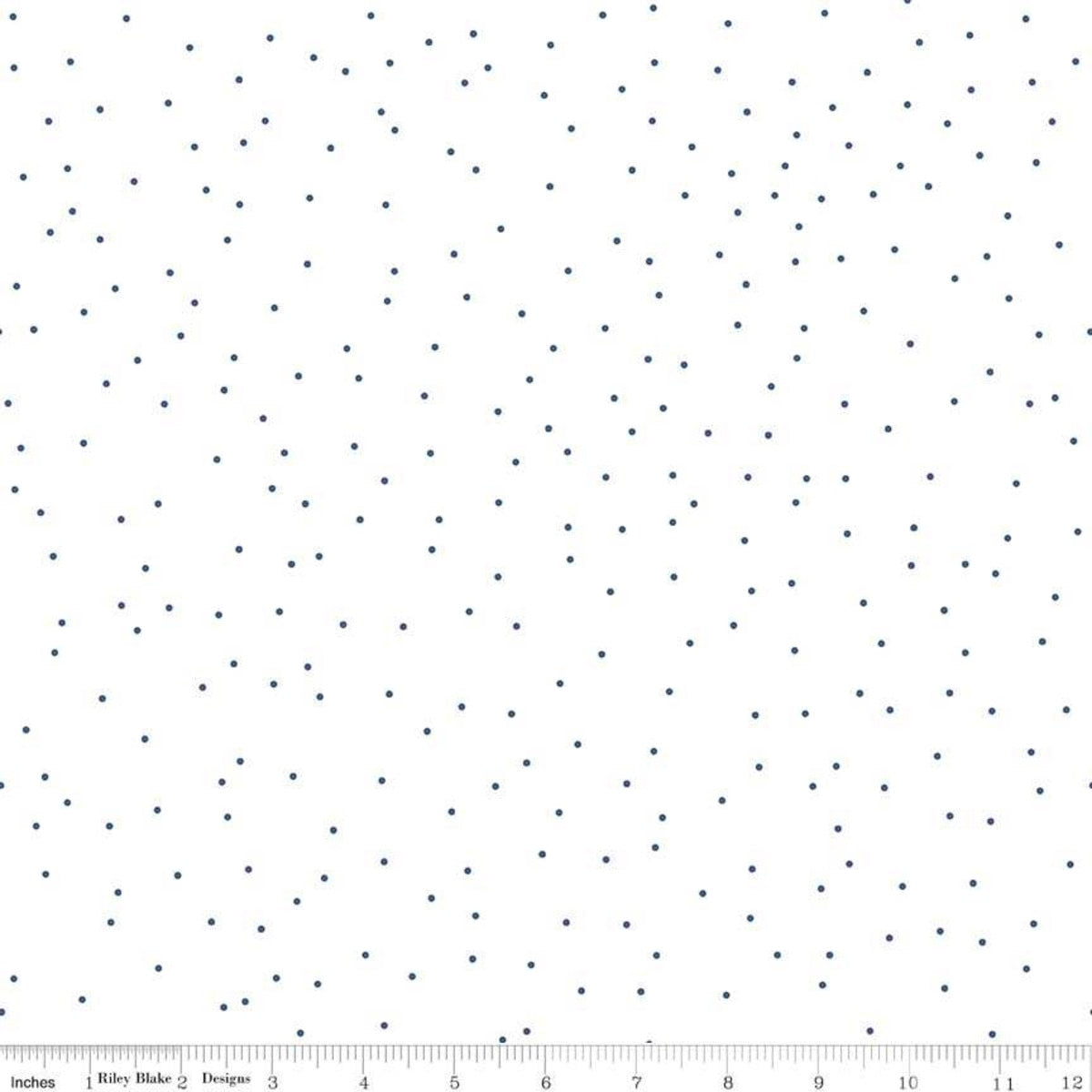 Pin Dot Color Denim 44"/45" Cotton Fabric Per Yard