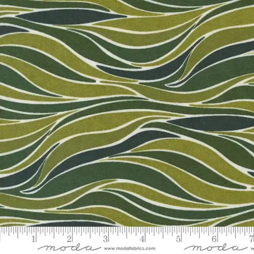 Pine Valley Mistletoe Sleigh Ride Stripes Green 44"/45" Fabric Per Yard Moda Fabrics & Supplies