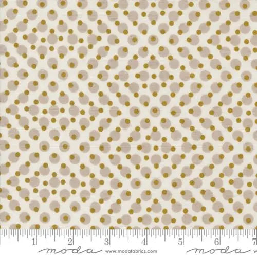 Pine Valley Snow Natural Geometric Dots 44"/45" Fabric Per Yard Moda Fabrics & Supplies