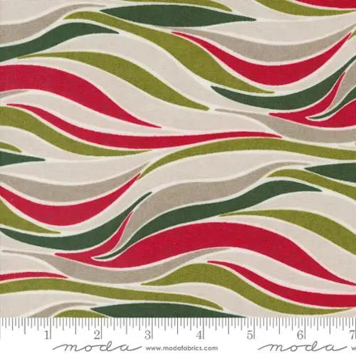 Pine Valley Snow Sleigh Ride Stripes Multi 44"/45" Fabric Per Yard Moda Fabrics & Supplies