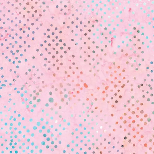 Pink Diamond Dots Cotton 44"/45" Fabric Per Yard Benartex Inc
